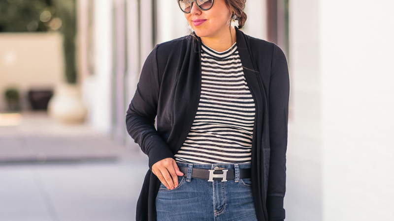 Cocoon Cardigan and Stripes