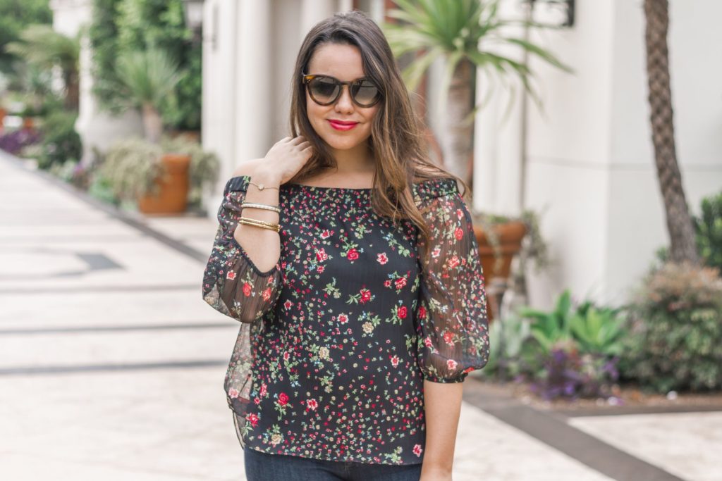 How to wear floral prints in the fall 