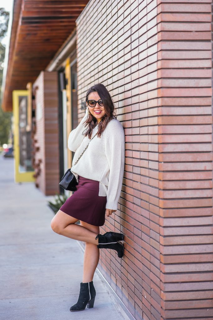 oversized knit sweater for fall 