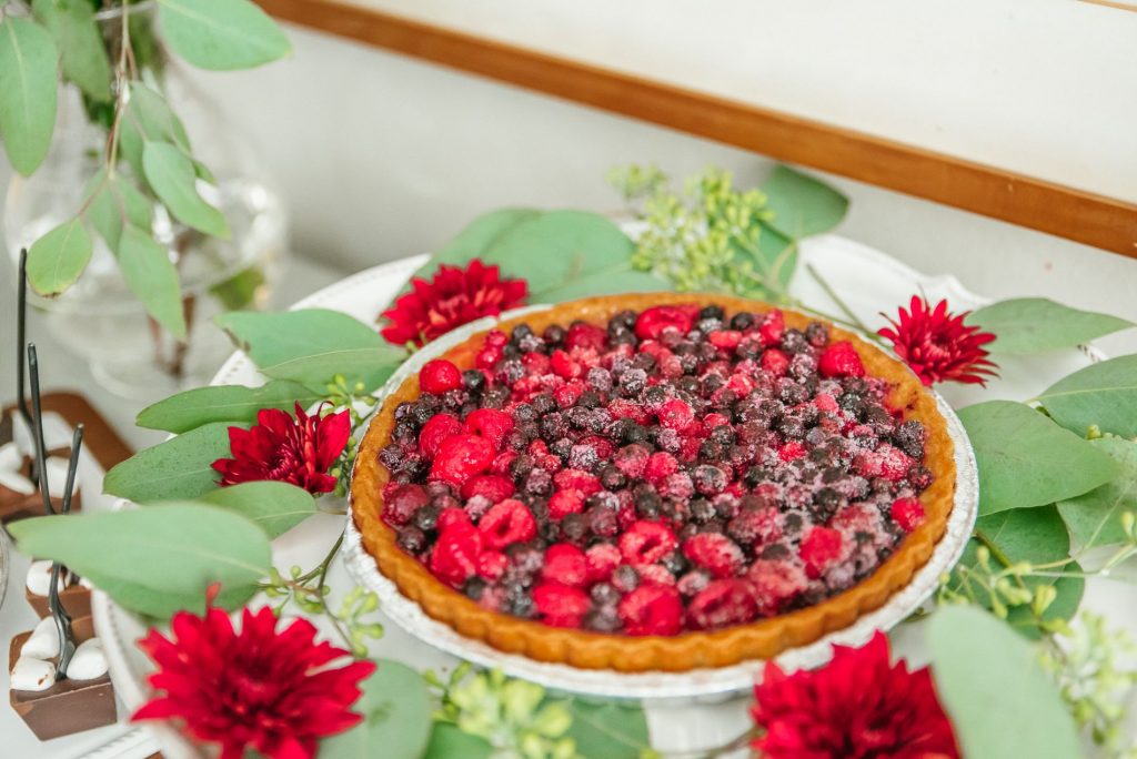 Trader Joe's berry tart for Christmas