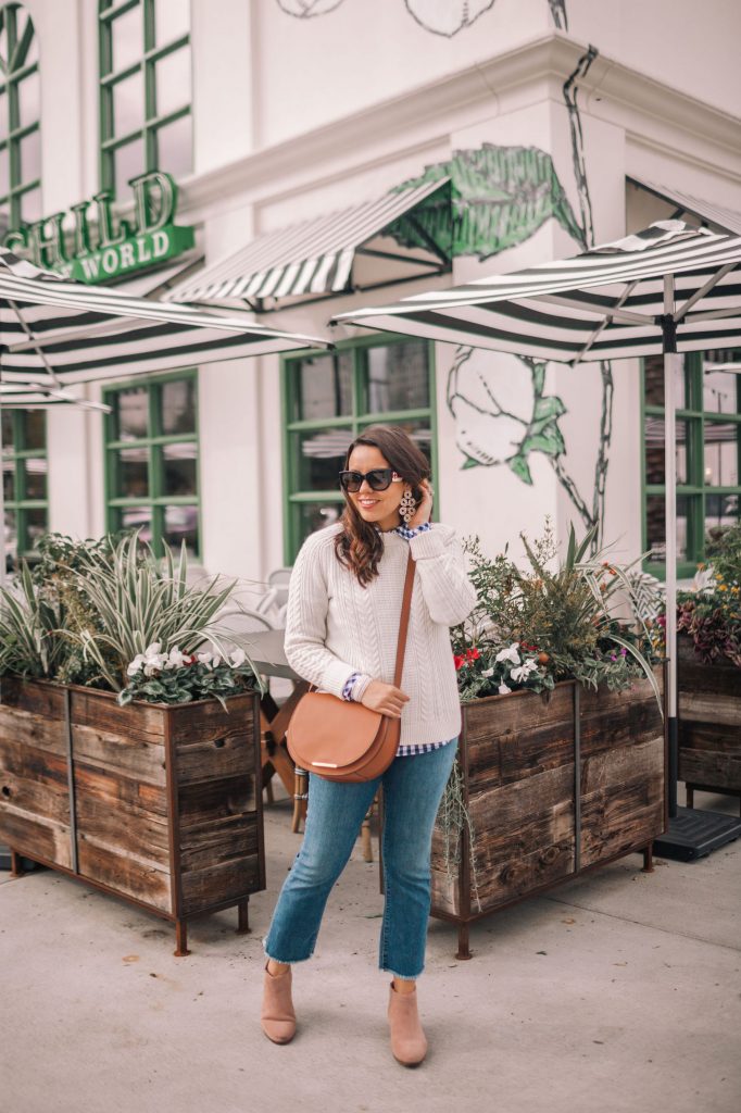 Cuyana leather saddle bag, fewer better things