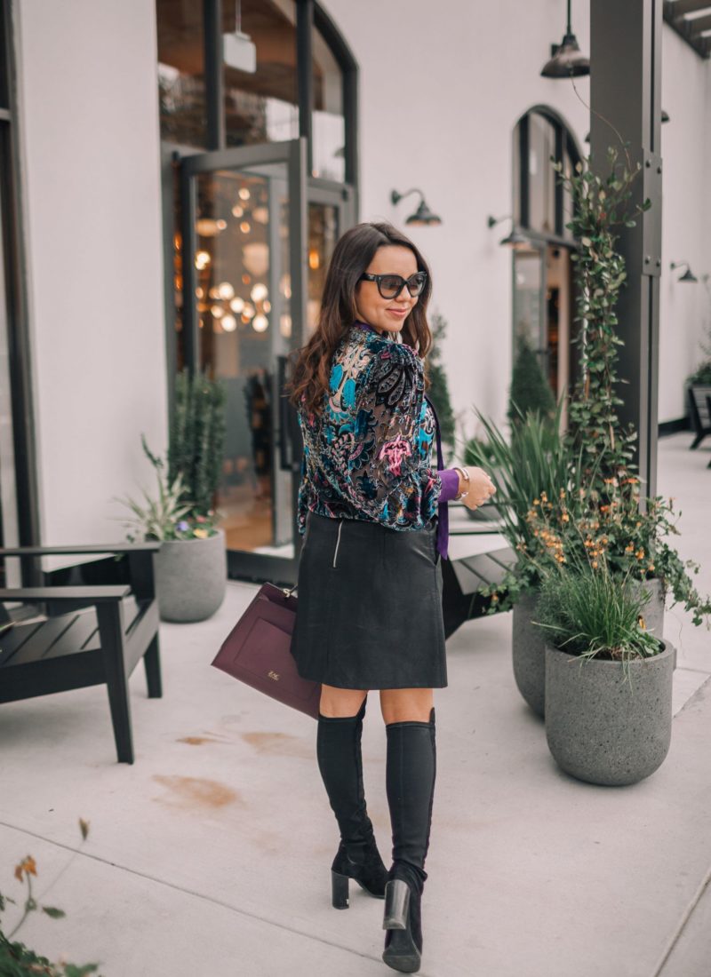 The Crushed Velvet Burnout Blouse You Need