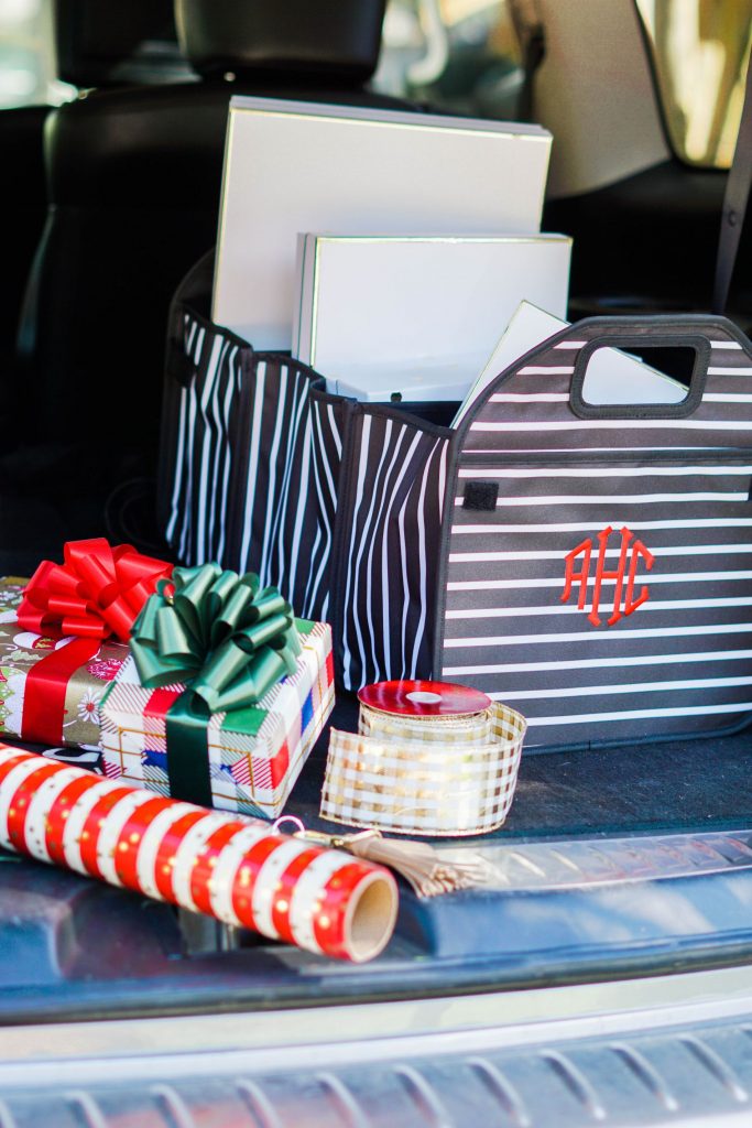 Trunk accordion organizer for the holidays