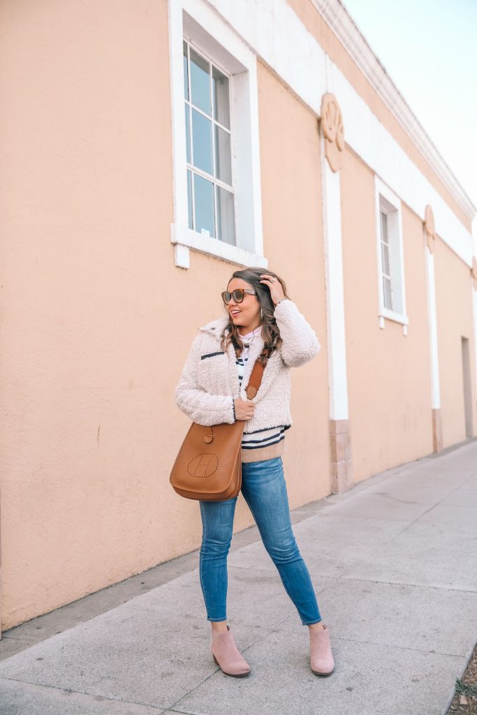 faux shearling jacket for winter