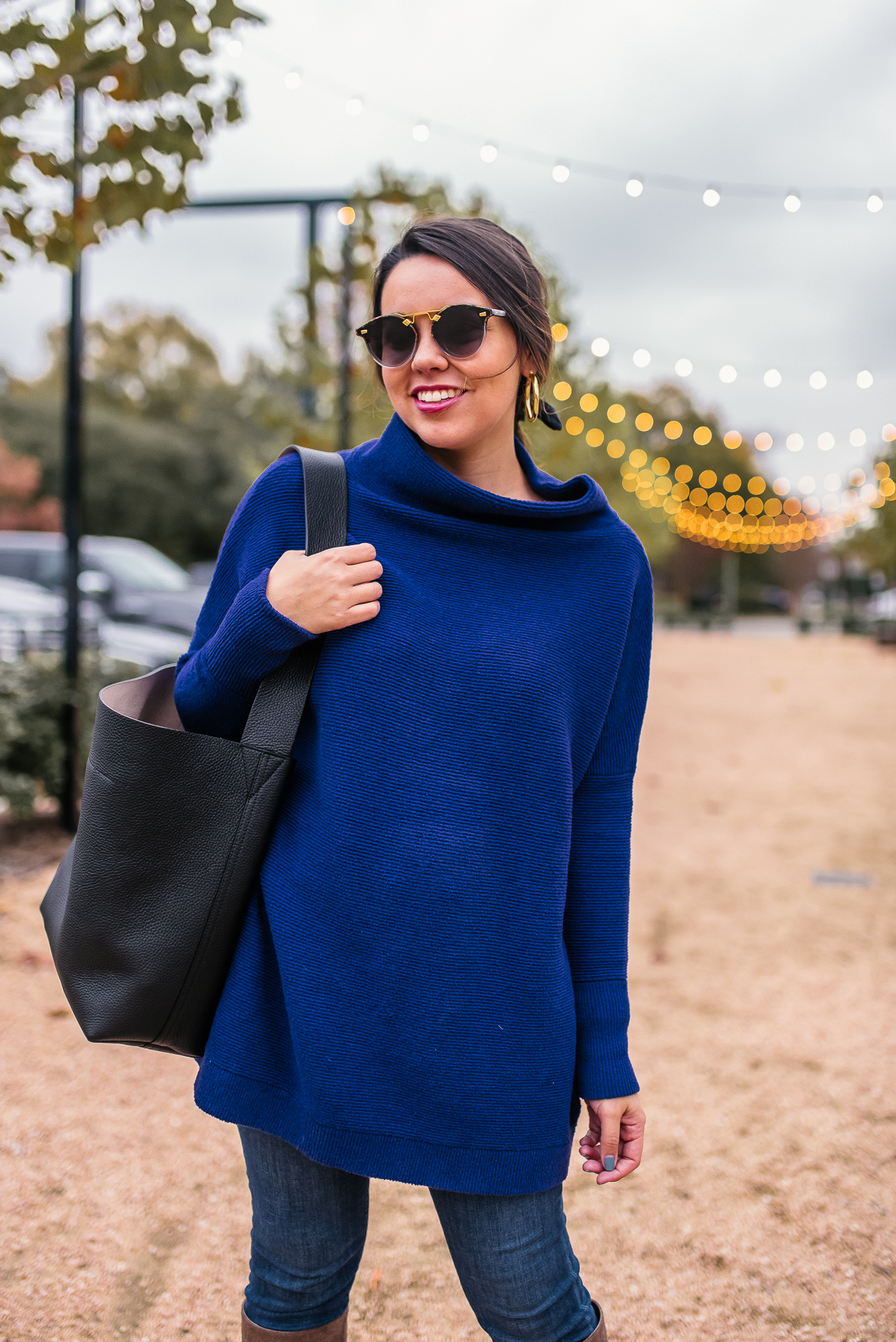 Cuyana leather tote bag