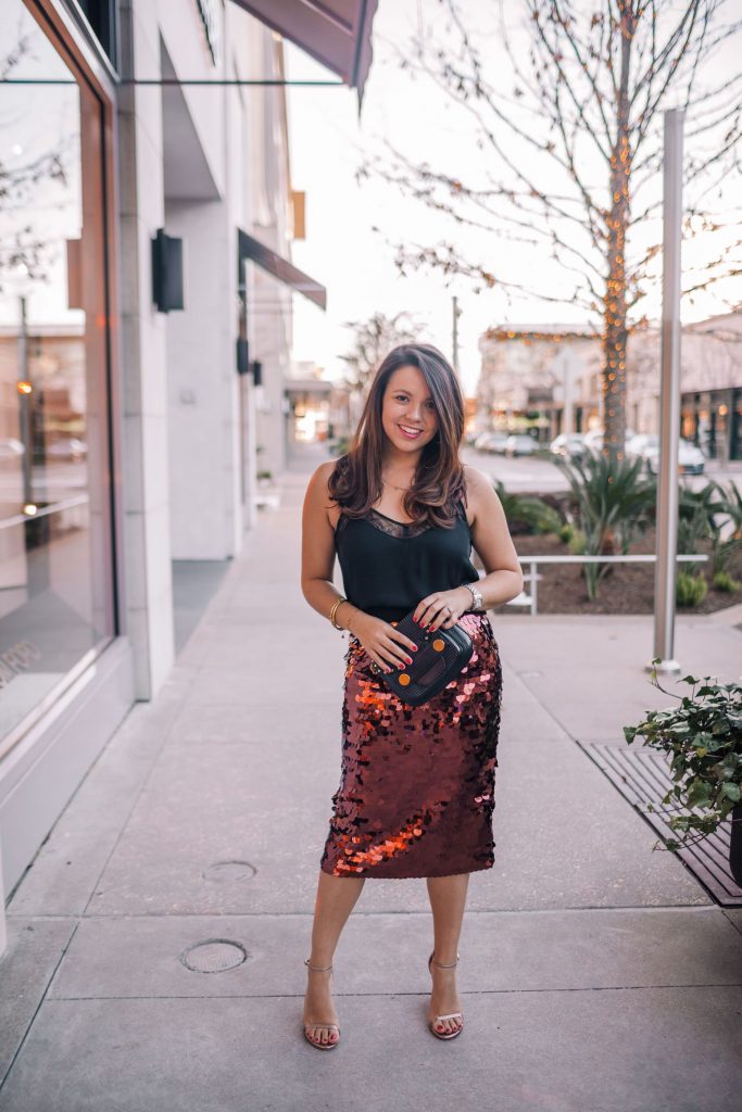 New Years eve sequin outfit idea
