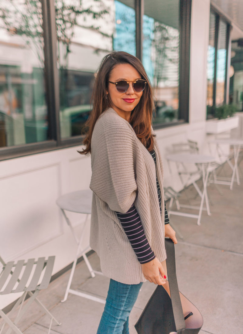 Metallic Shrug Kimono Sweater