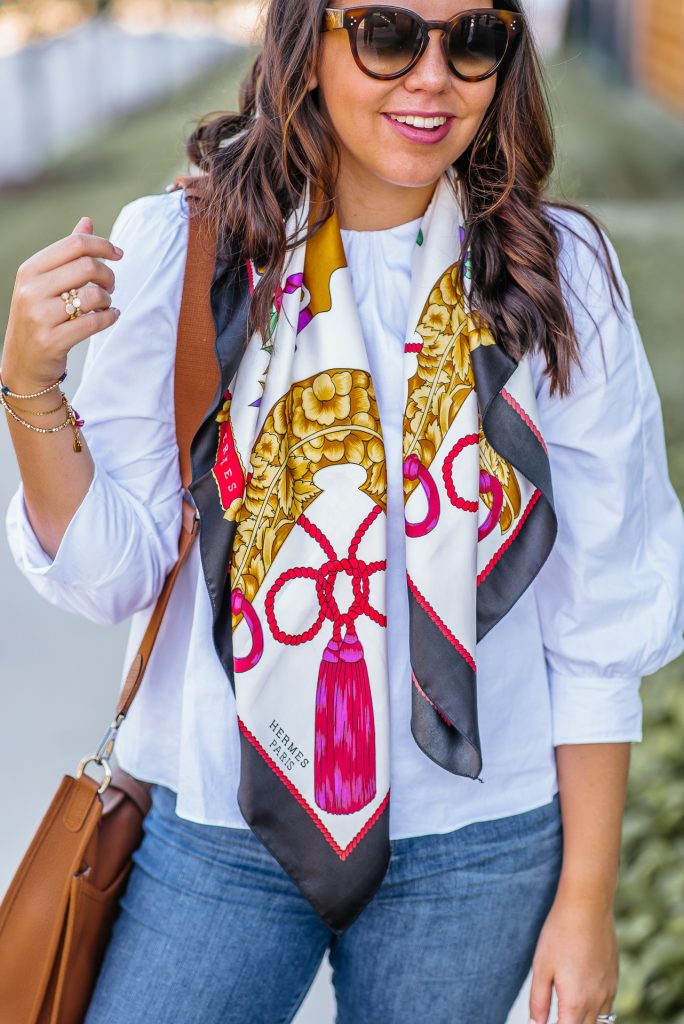 Vintage Hermes scarf, designer consignment steals | Girl Wonder Life