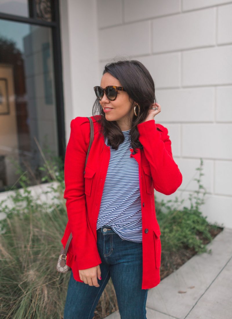 Classic Red Wool Blazer