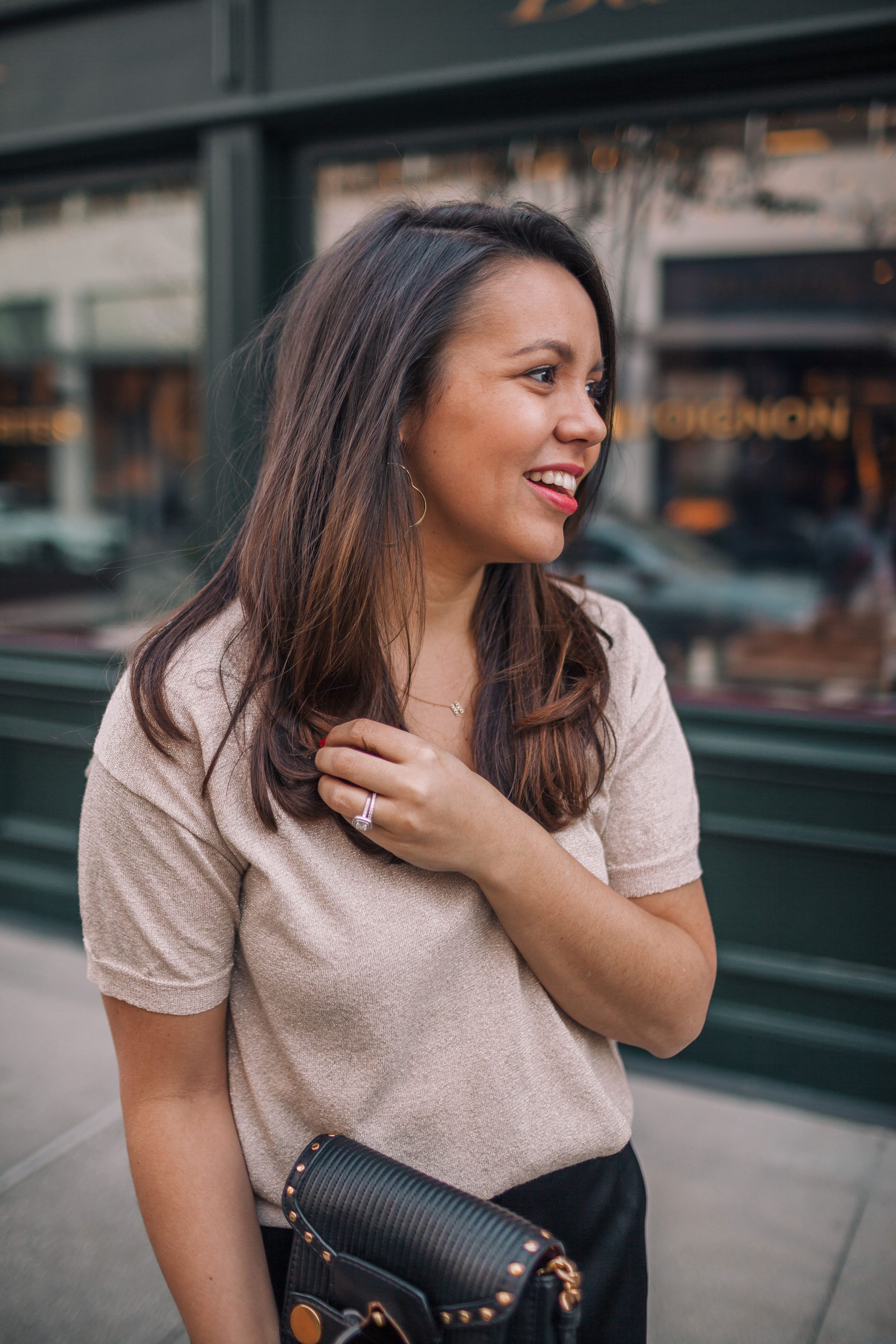 subtle brunette balayage hair color | Girl Wonder Life