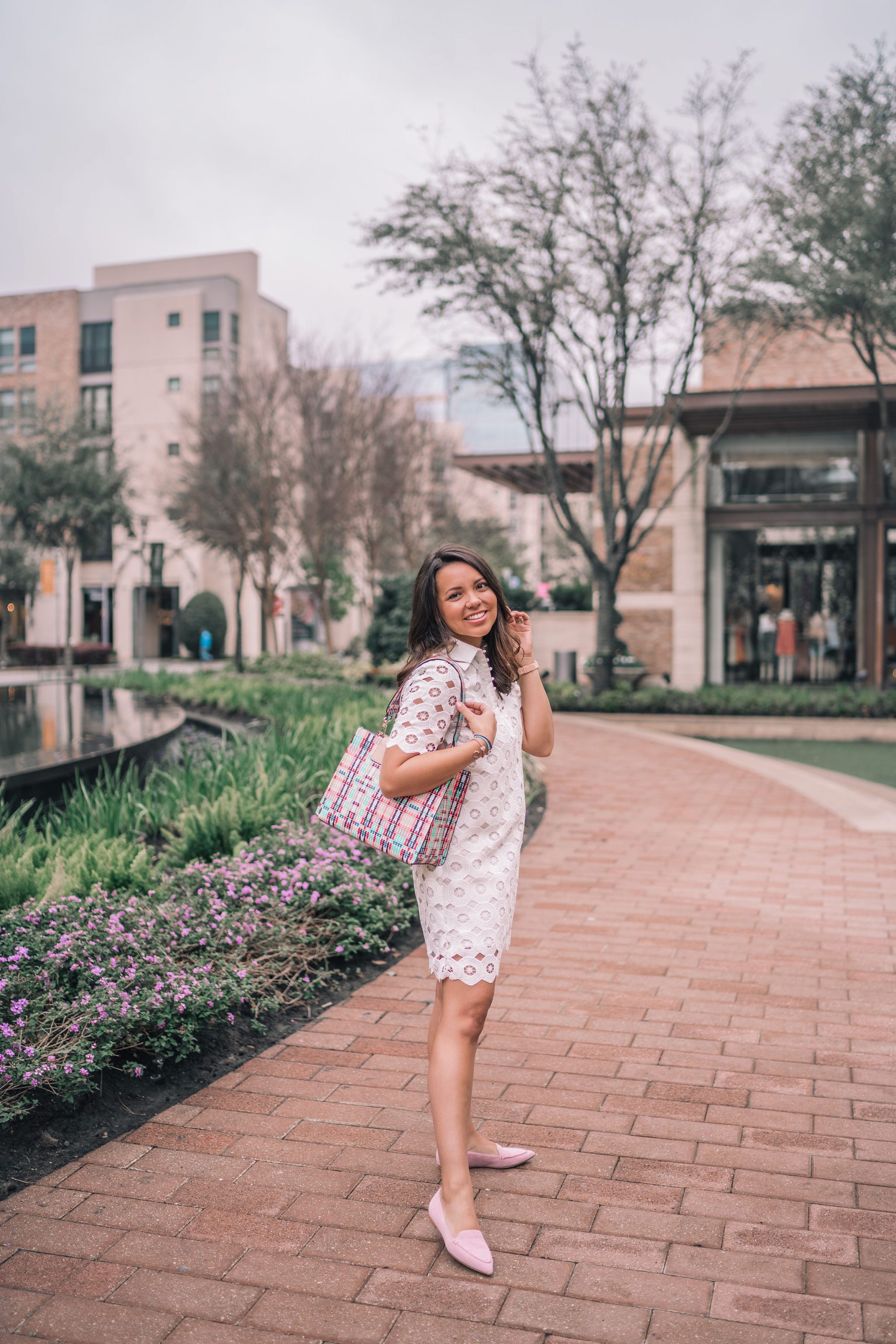 collared white dress for Easter and spring