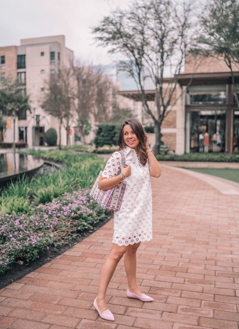 Classic White Eyelet Shirtdress