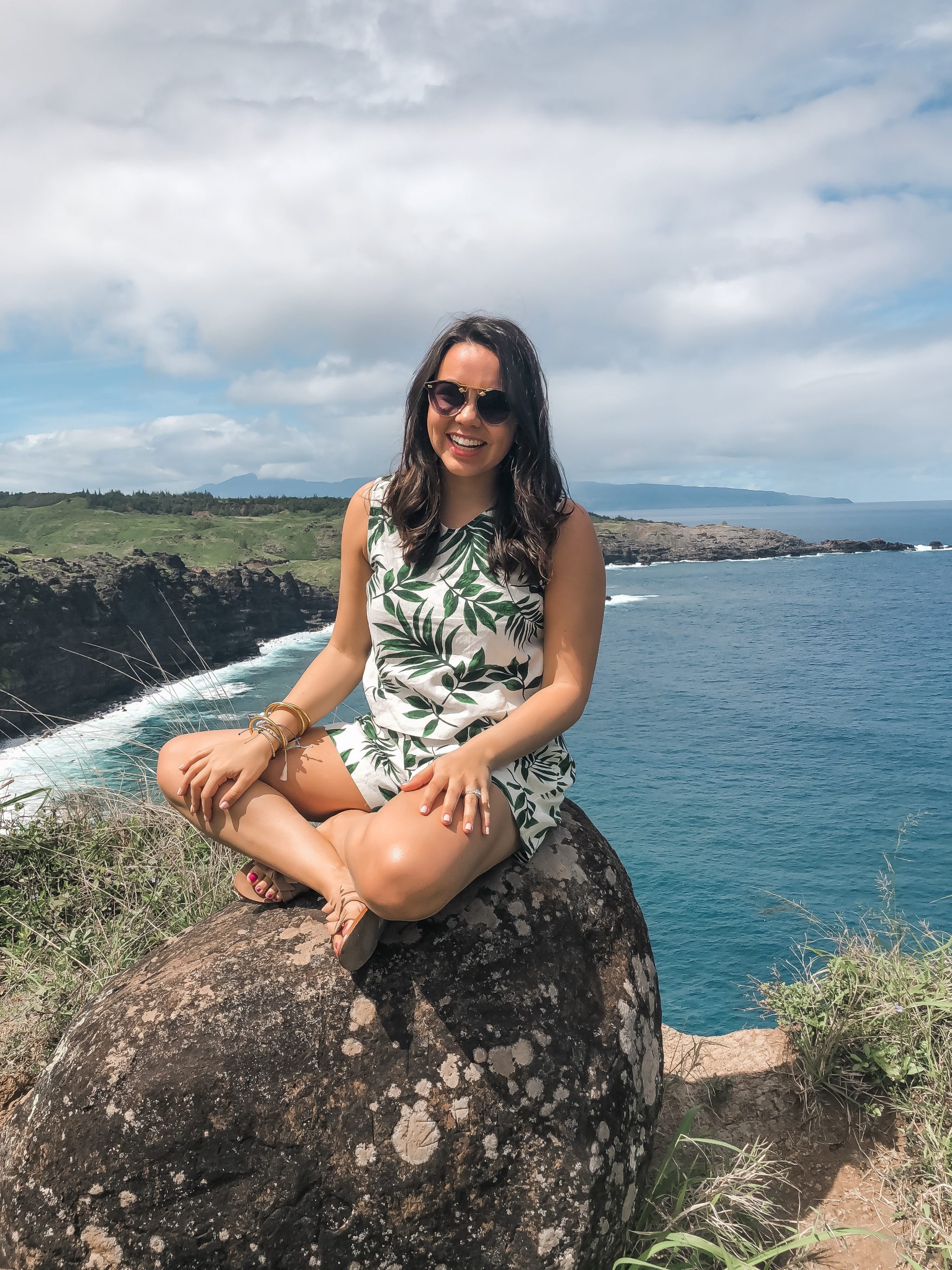 Palm print two-piece set | Girl Wonder Life