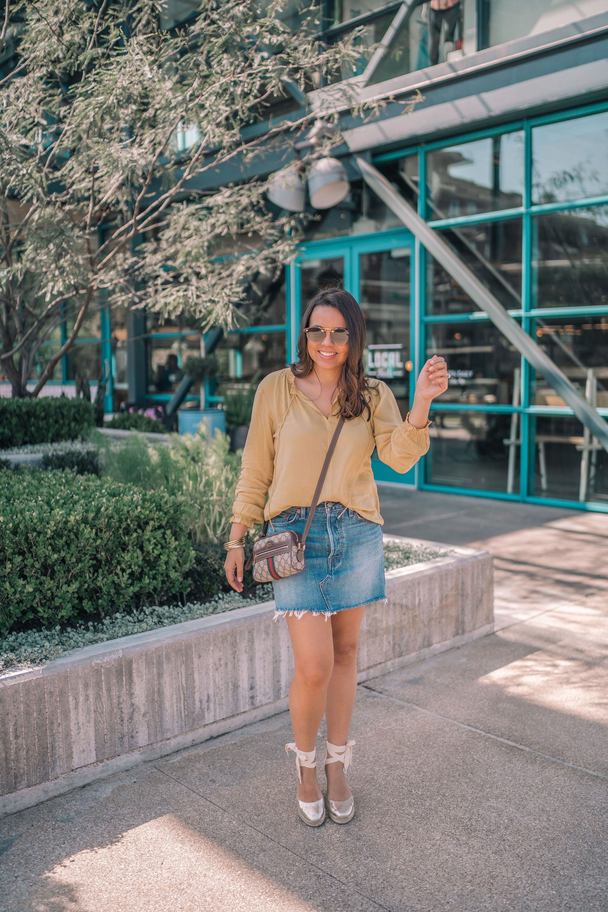lace-up Soludos espadrille wedges, spring outfit ideas