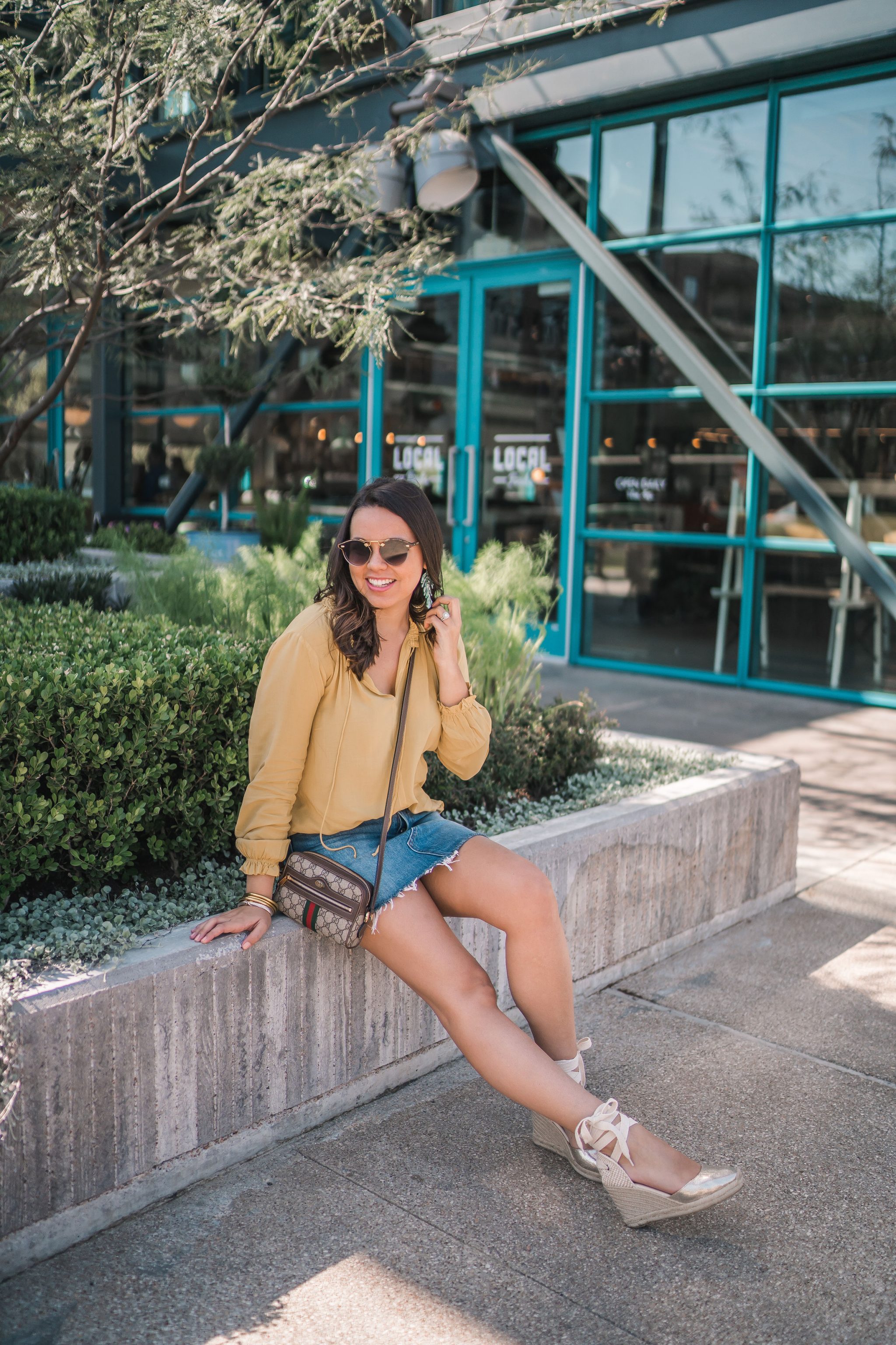 Styling a denim skirt for spring | Girl Wonder Life