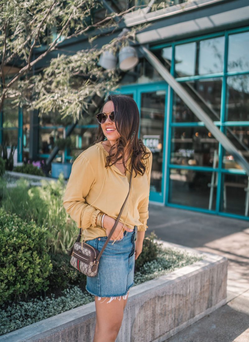 Mustard Yellow Tunic Top
