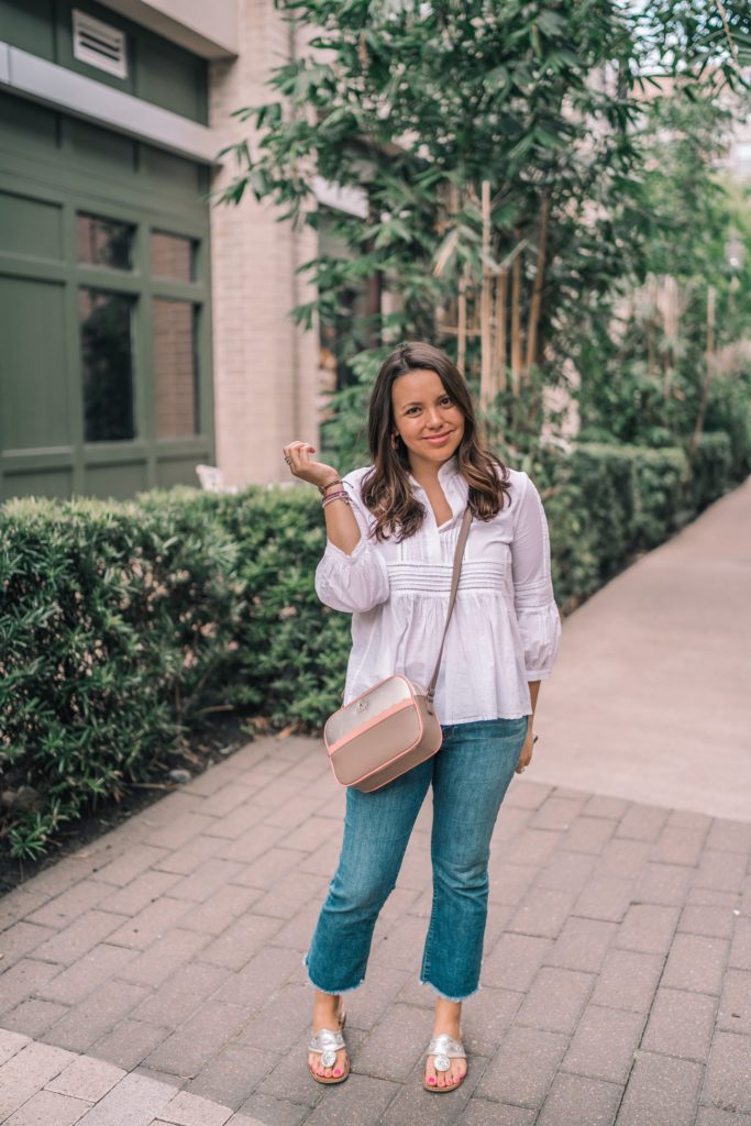 Tous crossbody handbag and Jack Rogers sandals