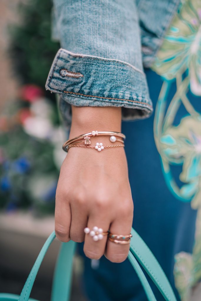 Tous rose gold bracelets and rings | Girl Wonder Life