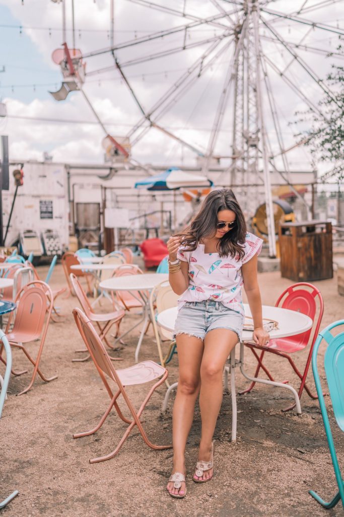 Umbrella Printed Top, Brooke Wright Designs