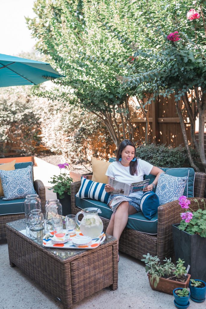 Backyard patio refresh for summer | Girl Wonder Life