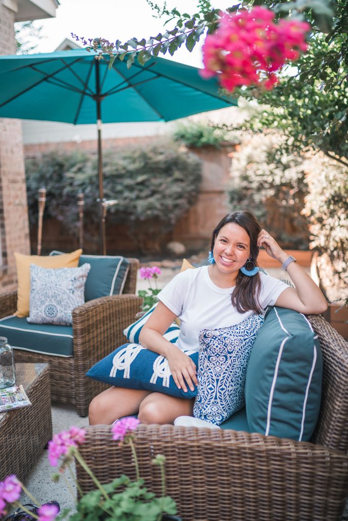 Outdoor patio makeover with Bed Bath & Beyond | Girl Wonder Life