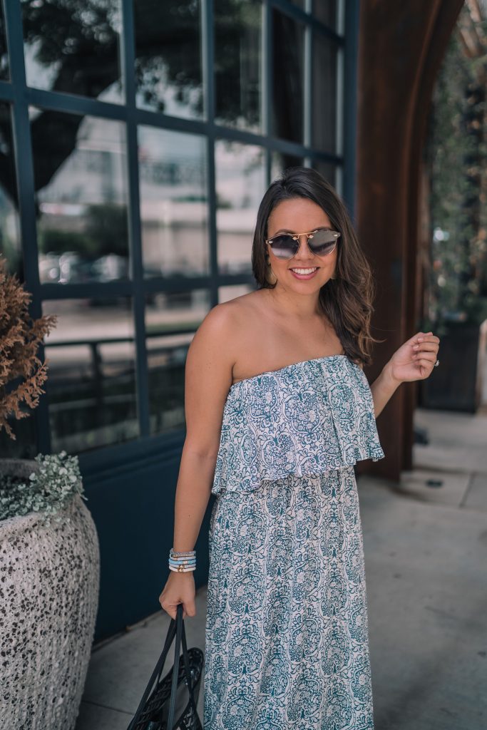 Paisley printed maxi dress from Amazon