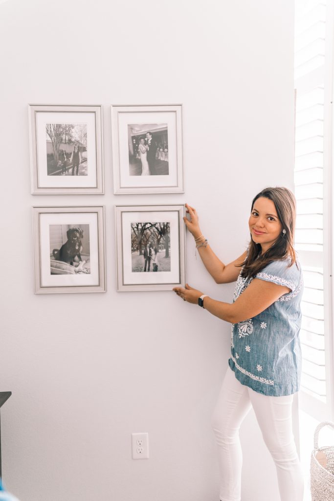 Easy gallery frame wall for your bedroom | Girl Wonder Life