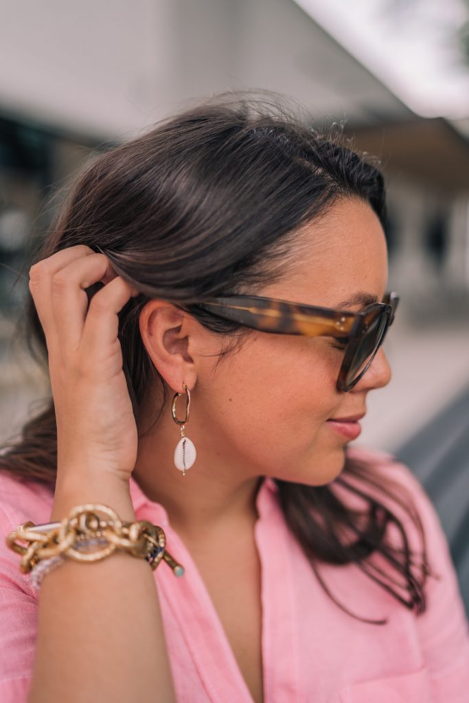 Amazon shell earrings, trendy summer jewelry