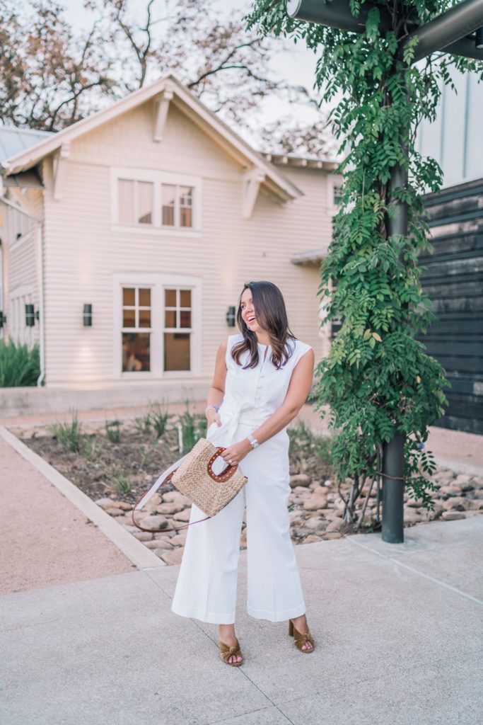 Elevated style in Pearl by Lela Rose jumpsuit | Girl Wonder Life