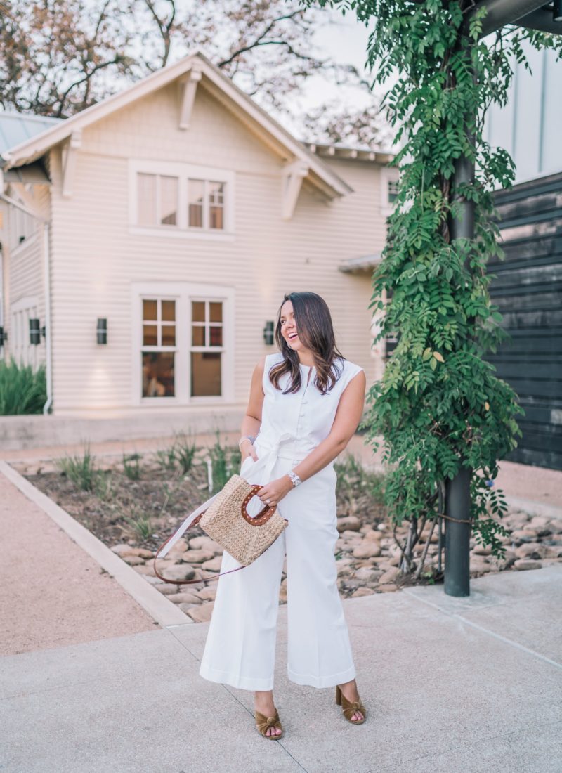 Elevated style in Pearl by Lela Rose jumpsuit | Girl Wonder Life