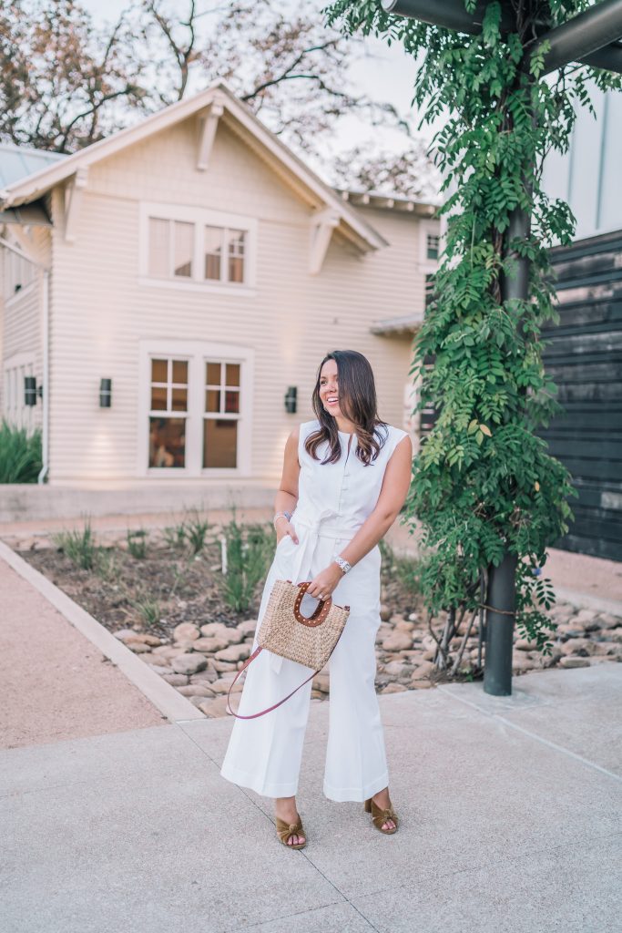 Pearl by Lela Rose cotton jumpsuit