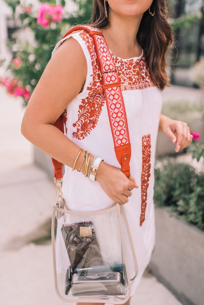 Hampton Road Designs clear crossbody bag, stadium compliant purse