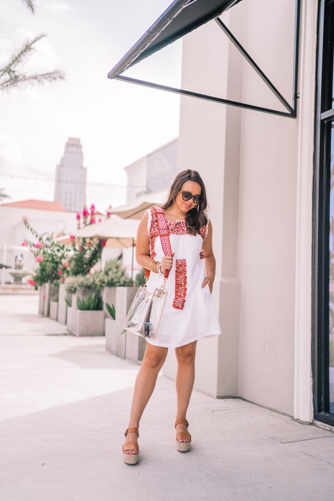 J. Marie Collections embroidered dress