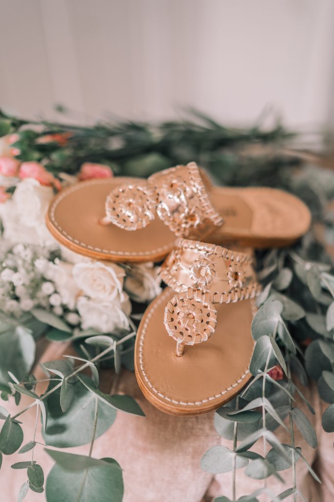 Rose Gold Handmade Palm Beach Sandals