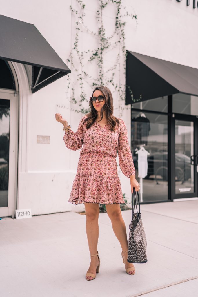 The perfect floral dress for fall