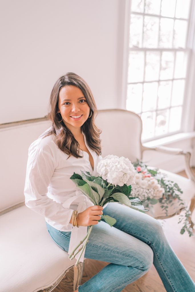 Classic white wrap top from J.Crew 