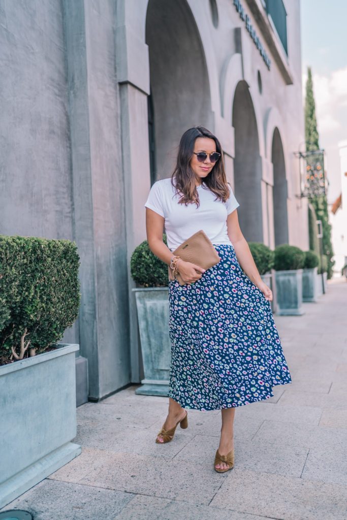 Joules Bias Cut leopard print skirt