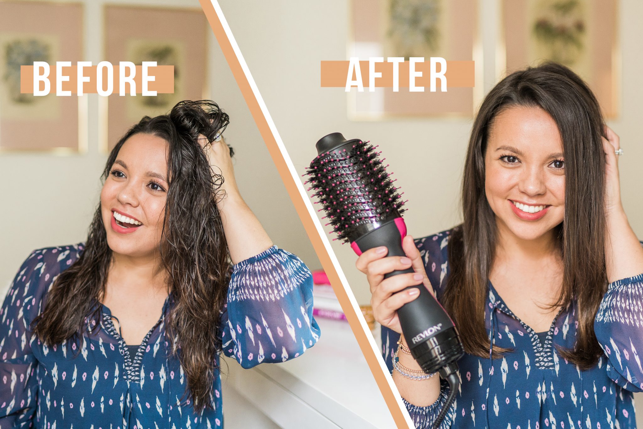 Salon Quality blowout with Revlon One-Step Hairdryer | Girl Wonder Life
