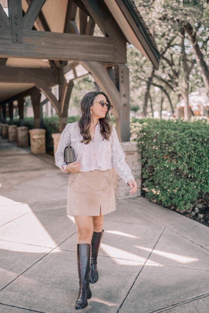 The suede skirt you need in your closet 