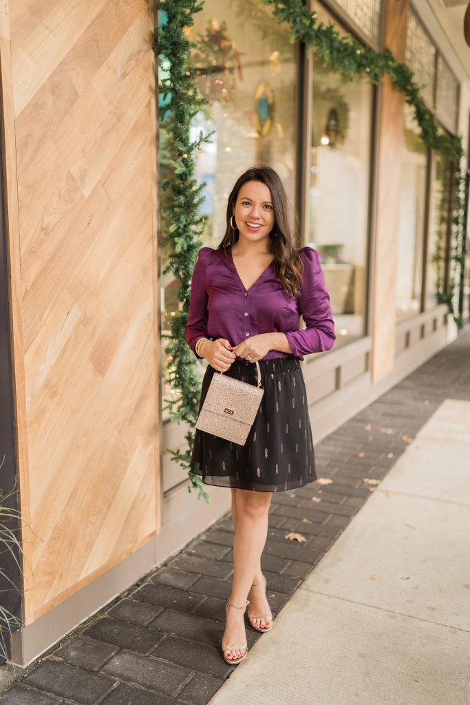 Neely & Chloe mini lady bag in glitter for holidays 