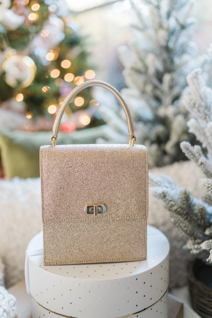 Neely & Chloe mini lady bag glitter | Adored by Alex