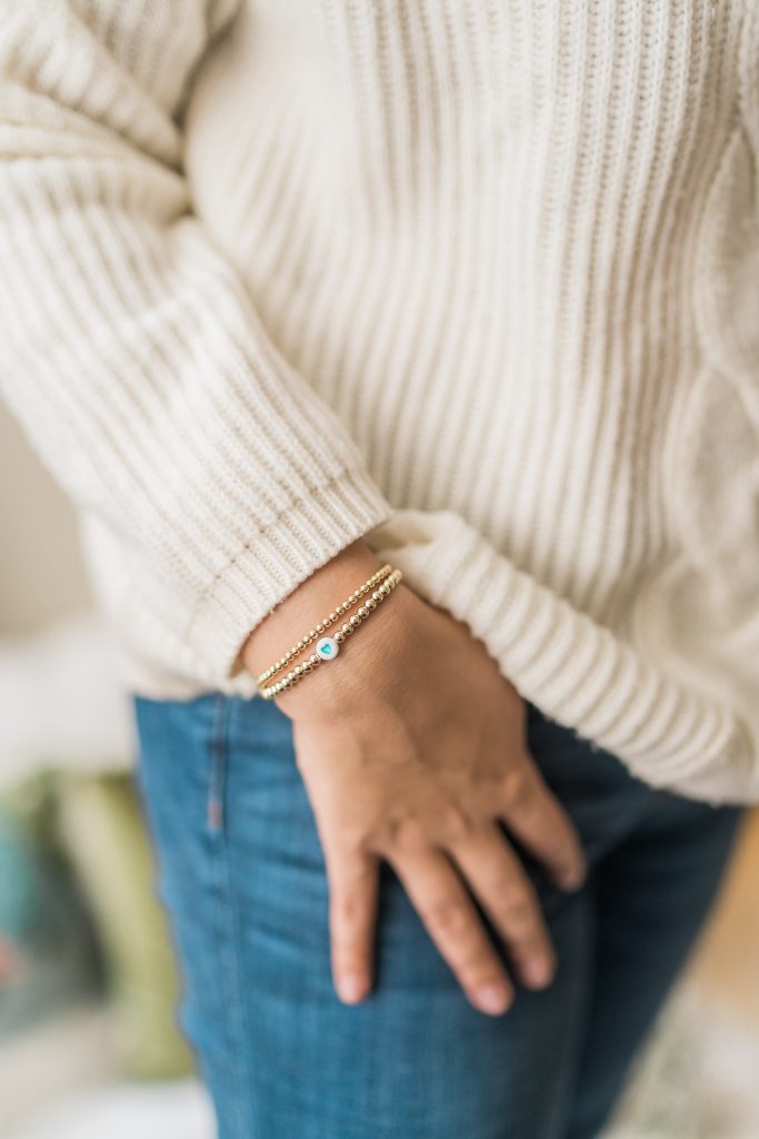 Le Mel gold filled stretch bracelets