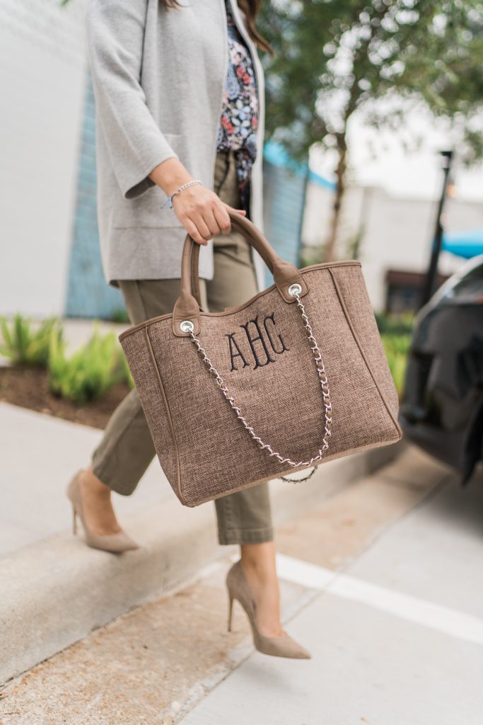Marley Lilly monogrammed tote bag | Girl Wonder Life