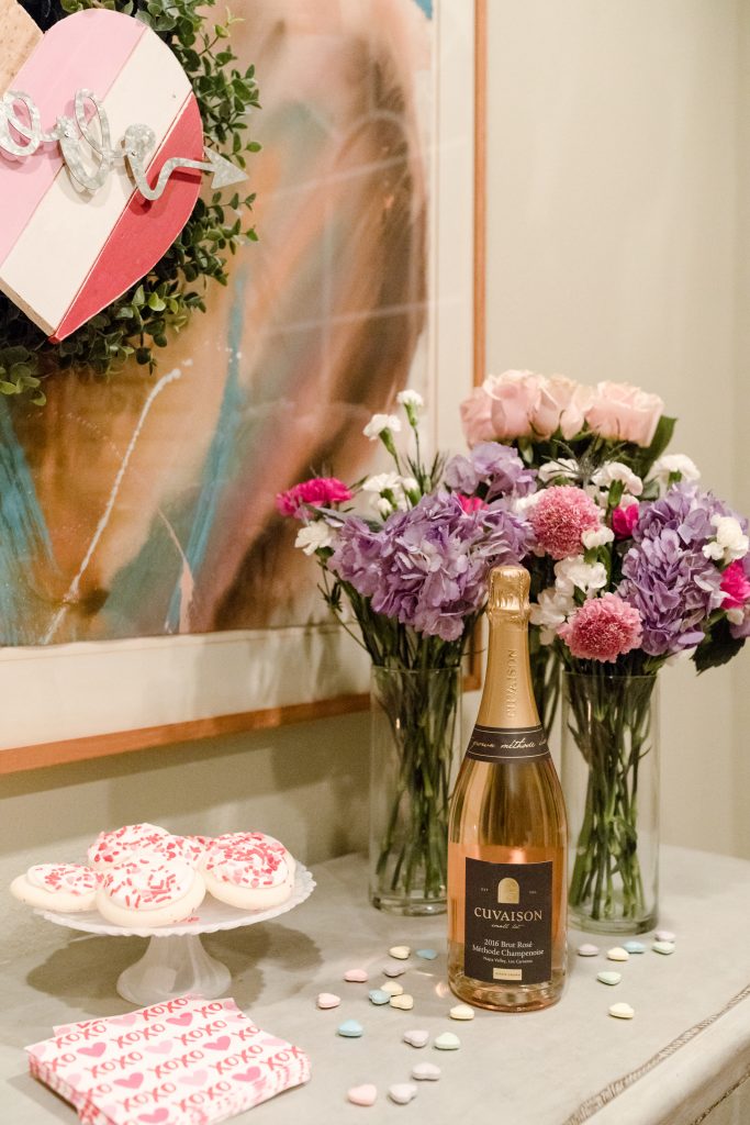 Cuvasion Brut Rose Valentine's Day party