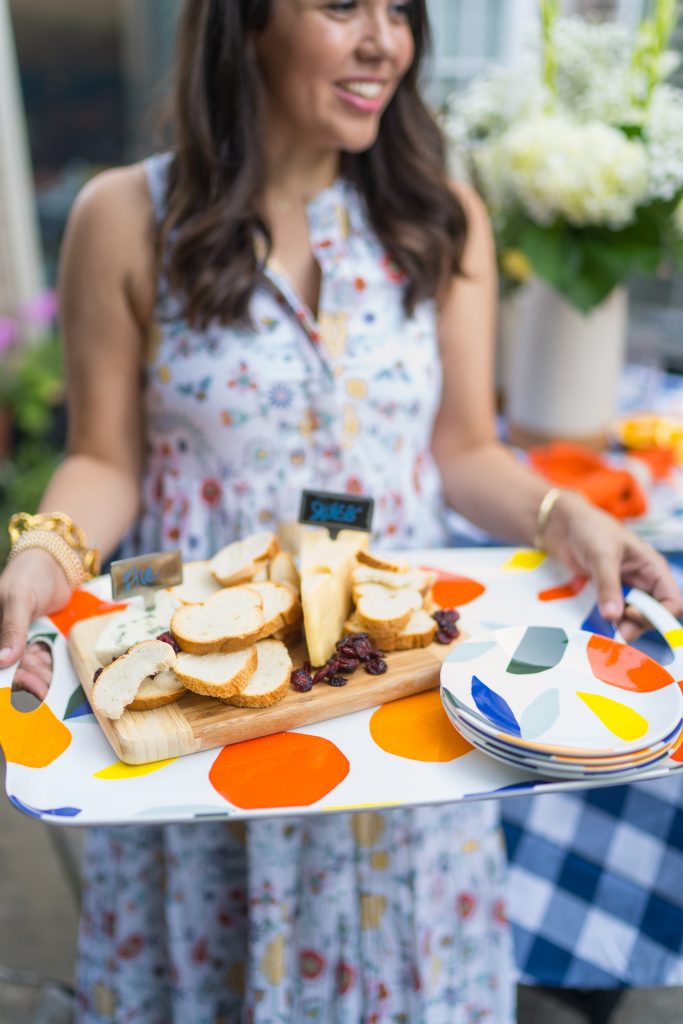 Easy to assemble cheeseboard and appetizer plates