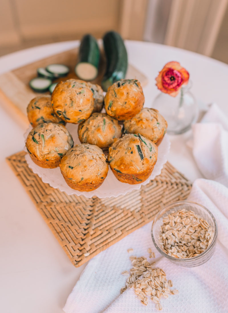 Shredded Zucchini Oat Muffins
