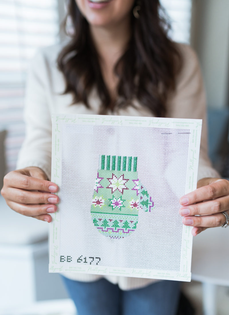 Christmas Needlepoint Canvases under $100