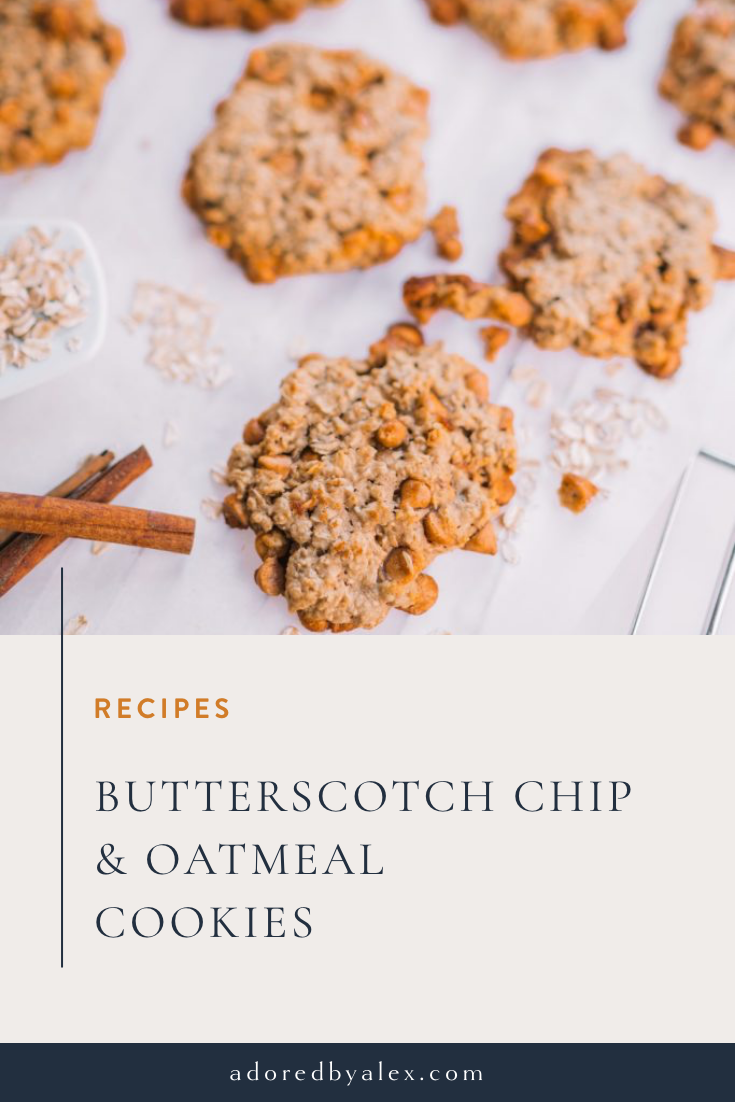 Butterscotch and Oatmeal cookies recipe