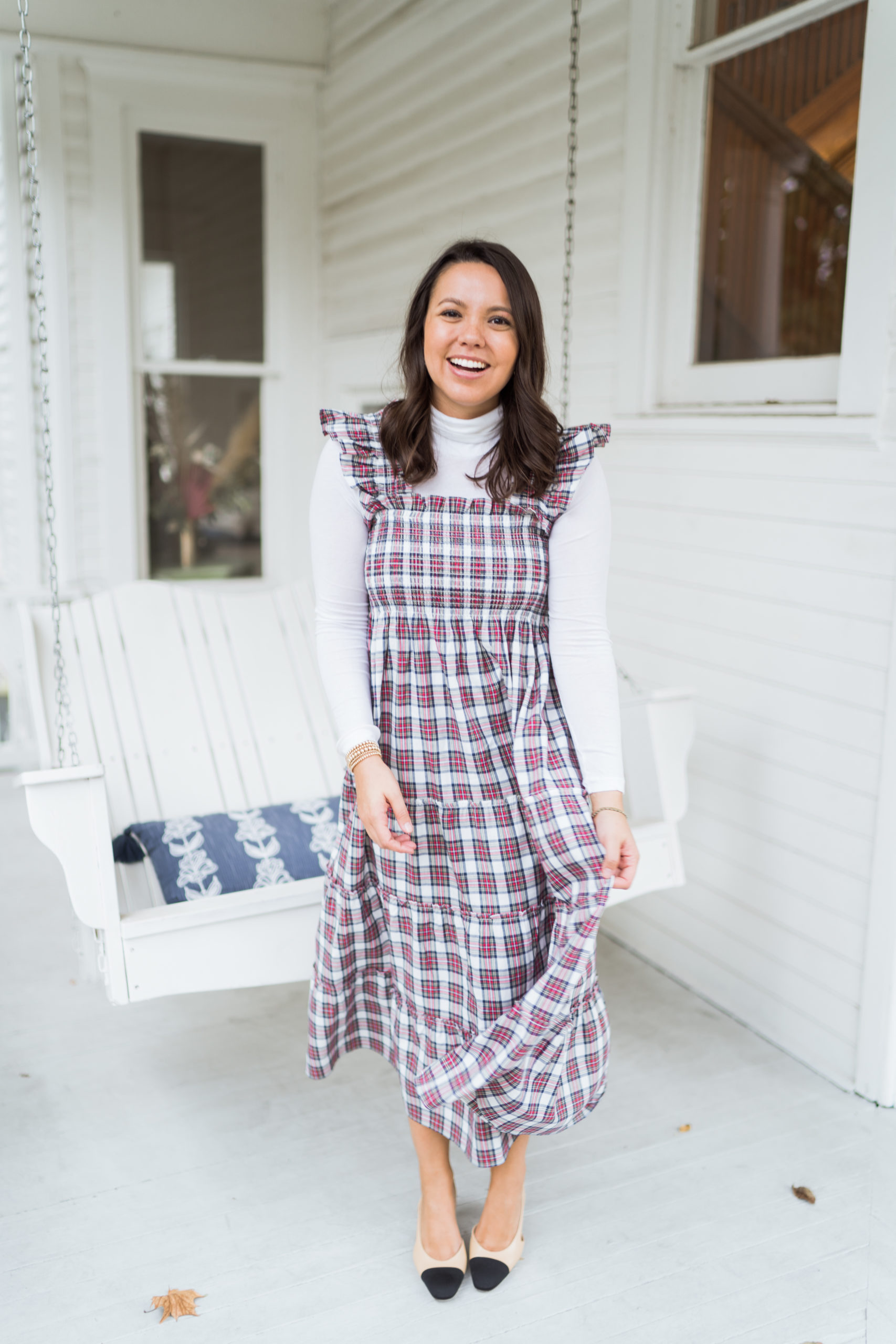 Hill House Home Ellie tartan nap dress