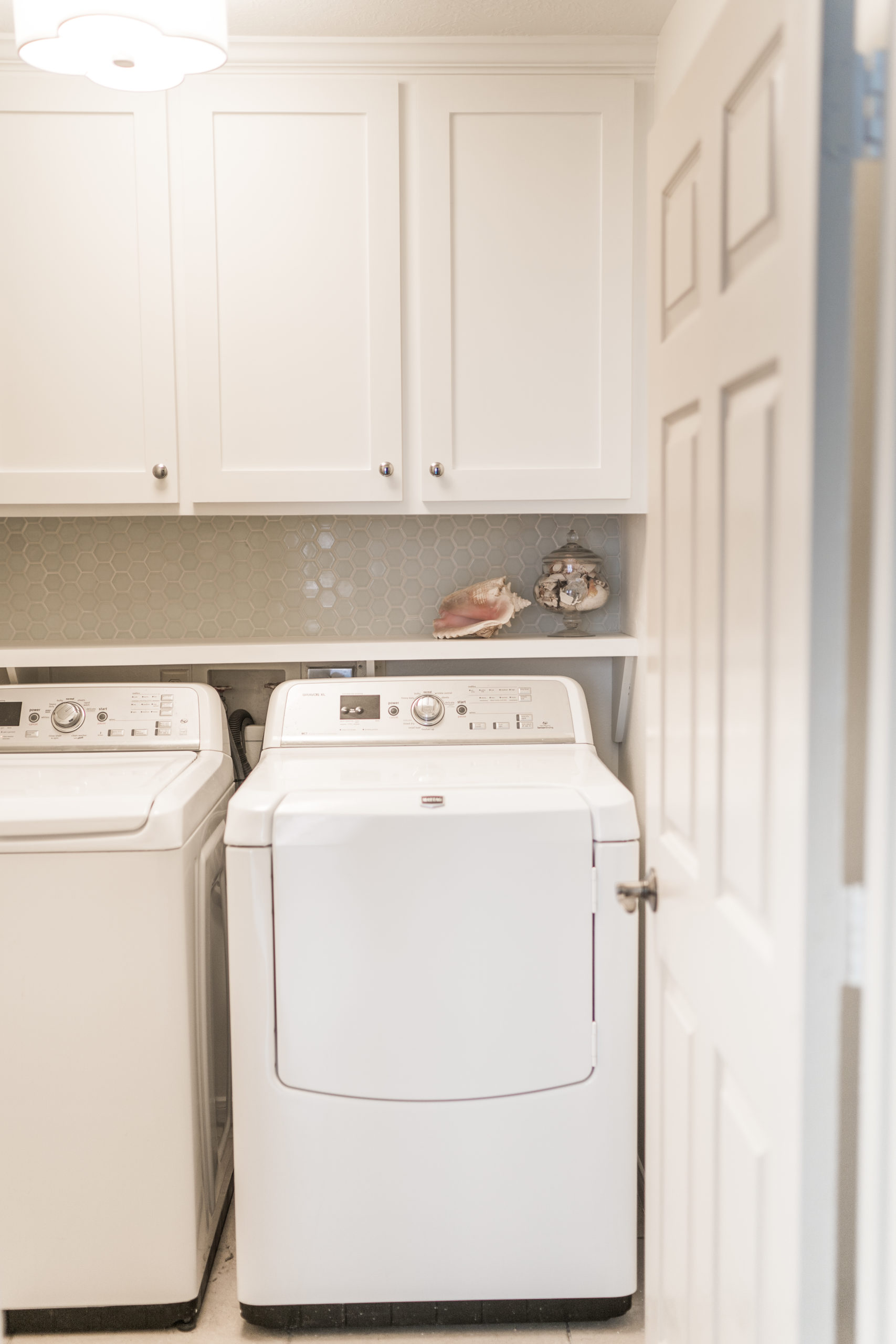 small laundry room makeover and refresh